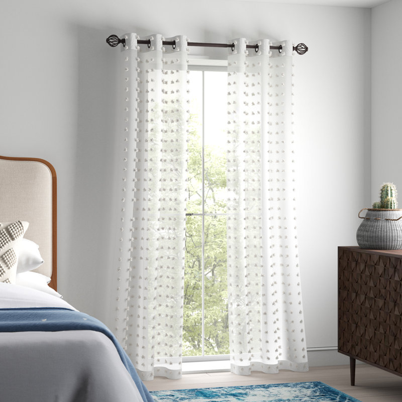 Mistana™ Macsen Solid SemiSheer Grommet Curtain Panels & Reviews Wayfair